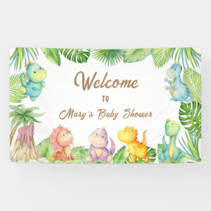 Dinosaur Baby Willkommen Banner