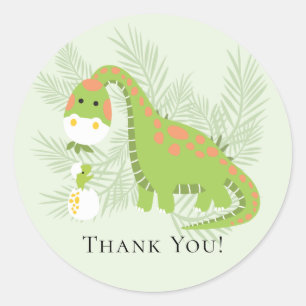 Dinosaur Babydusche Danke, dass du Sticker bevorzu