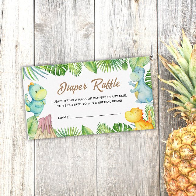 Dinosaur Babydusche Windelwaschmaschine Beilage Ka Begleitkarte (Von Creator hochgeladen)