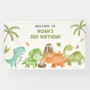 Dinosaur Banners Hintergrund Kinder Junge Geburtst Banner