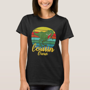 Dinosaur Beach Sommer und Camping Cousin Crew Funn T-Shirt