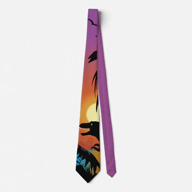 Dinosaur bei Dawn Neck Tie Krawatte (Vorderseite)