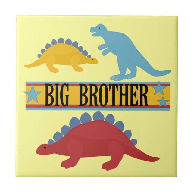 Dinosaur Big Brother Fliese (Vorderseite)