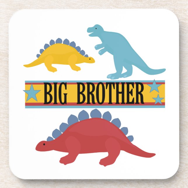 Dinosaur Big Brother Getränkeuntersetzer (Vorderseite)