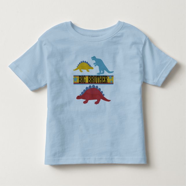 Dinosaur Big Brother Kleinkind T-shirt (Vorderseite)