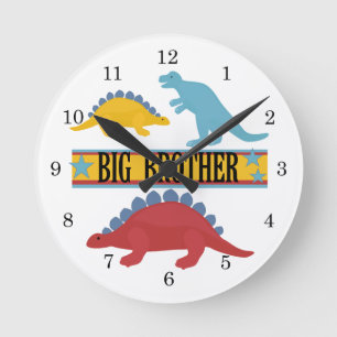 Dinosaur Big Brother Runde Wanduhr