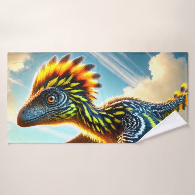 Dinosaur Bird Badehandtuch (Badehandtuch)