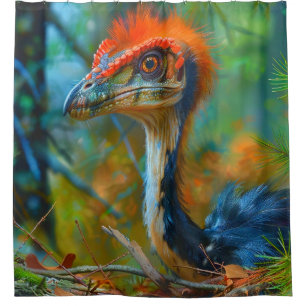 Dinosaur Bird Duschvorhang