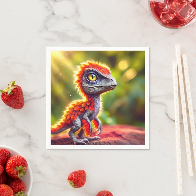 Dinosaur Bird Serviette (Beispiel)