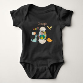 Dinosaur Birthday Baby Outfit - Individuelle Name Baby Strampler
