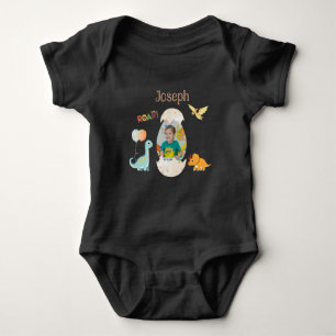 Dinosaur Birthday Baby Outfit - Individuelle Name Strampler