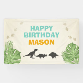 Dinosaur Birthday Banner Dino Party