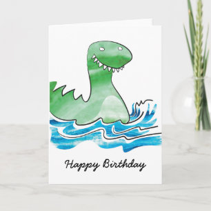 Dinosaur Birthday Card Karte