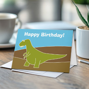 Dinosaur Birthday Card Karte