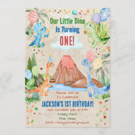 Dinosaur Birthday Dino Party Animal Invitation Einladung