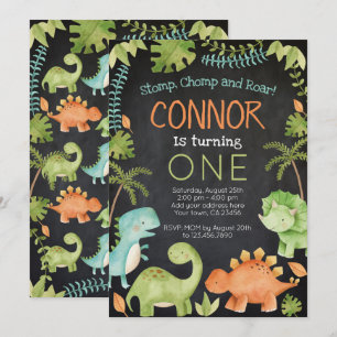 Dinosaur Birthday Einladung