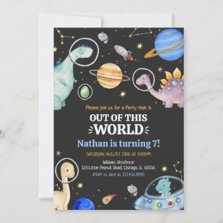 Dinosaur Birthday Einladung