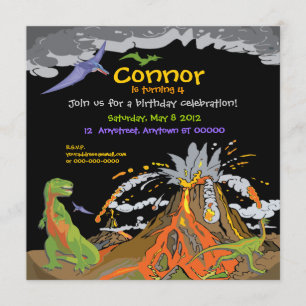 Dinosaur Birthday Einladung