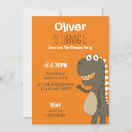 Dinosaur Birthday Einladung