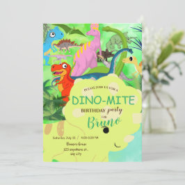 Dinosaur Birthday Einladung
