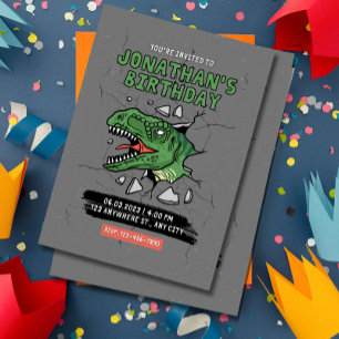 Dinosaur Birthday Einladung Kindergeburtstag Party