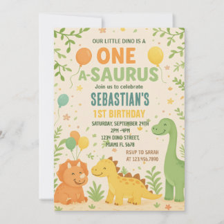 Dinosaur Birthday Einladungen