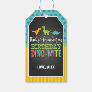 Dinosaur Birthday Favor Tag Geschenkanhänger