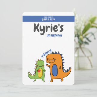 Dinosaur Birthday Invite, jurassisch, trex BIRTHDA Einladung