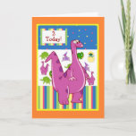 Dinosaur Birthday Karte<br><div class="desc">Dinosaur Birthday. Great for any boy on your birthday card list. Easy to customize. Use my text or add your own. Dinosaur graphics © Graphics Factory.com</div>