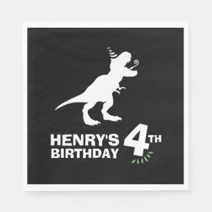 Dinosaur Birthday Paper Napkins Serviette