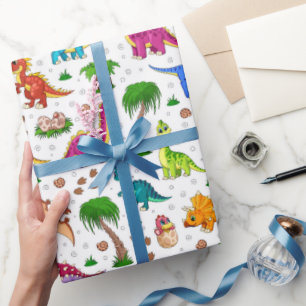 Dinosaur Birthday Party Baby Dusche Geschenkpapier