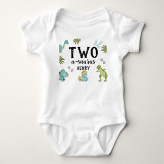 Dinosaur Birthday Party Baby Strampler