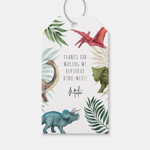 Dinosaur Birthday Party Geschenk Tag Geschenkanhänger