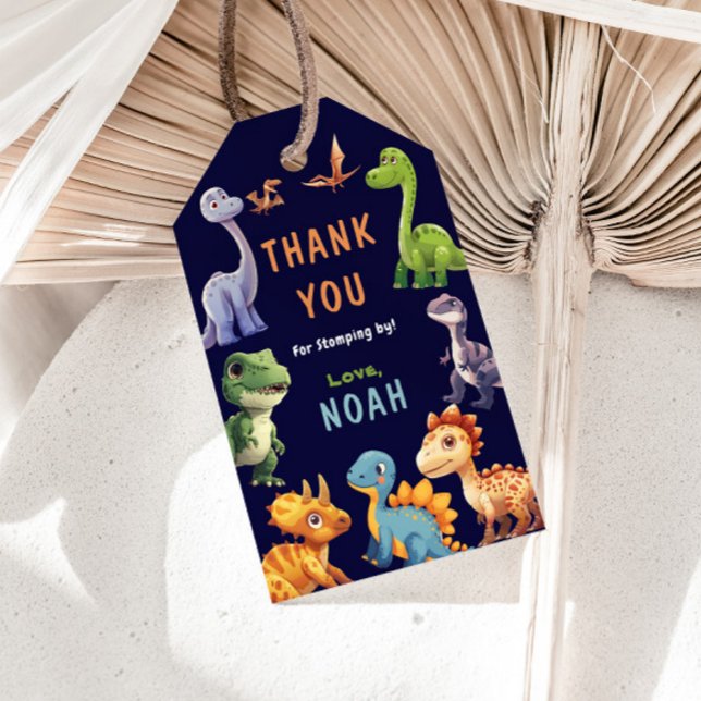 Dinosaur Birthday Party Geschenkanhänger (Von Creator hochgeladen)