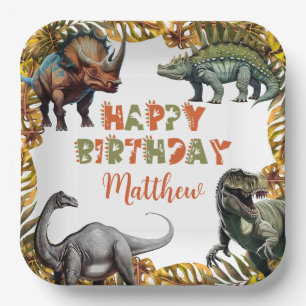 Dinosaur Birthday Party Paper Teller