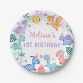 Dinosaur Birthday Party Pappteller