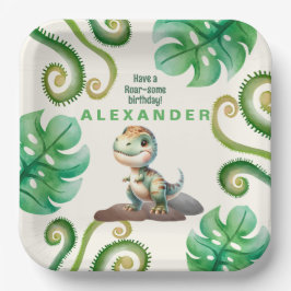 Dinosaur Birthday Party Pappteller