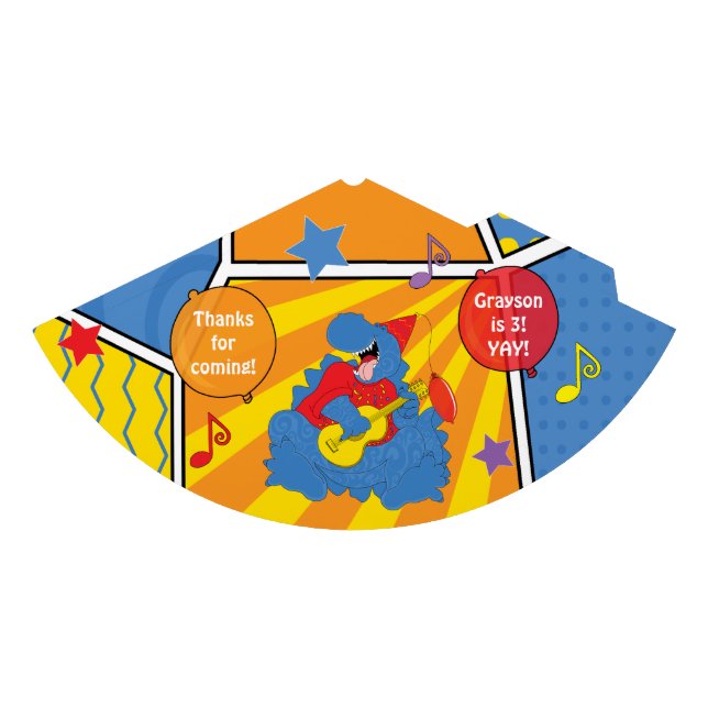 Dinosaur Birthday Party Partyhütchen (Vorderseite)