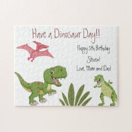 Dinosaur Birthday Party Puzzle