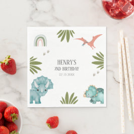 Dinosaur Birthday Party Serviette