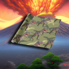 Dinosaur Birthday Pattern Jurassic World Geschenkpapier