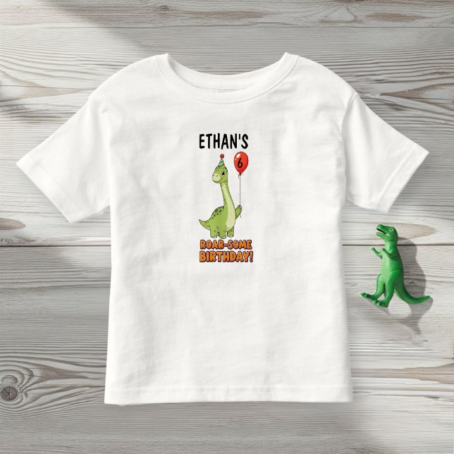Dinosaur Birthday T-Shirt - Your Child's Custom  (Von Creator hochgeladen)