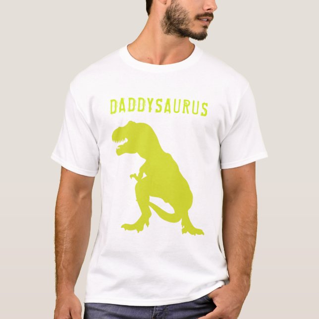 Dinosaur Birthday Vater T - Shirt (Vorderseite)