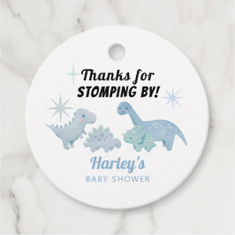 Dinosaur Blue Baby Dusche durch Geschenkanhänger