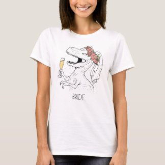 Dinosaur Blume Crown Bride T-Shirt