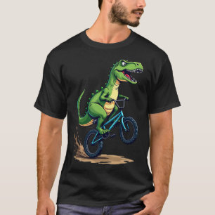 Dinosaur-BMX-Fahrradfahrer Mountainbiken Lustige J T-Shirt