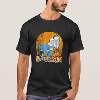 Dinosaur Boo Halloween Kostümfrauen T-Shirt