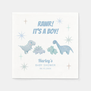 Dinosaur Boy Baby Dusche RAWR Napkins Serviette