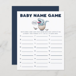 Dinosaur Boy Baby Name Dusche Spiel