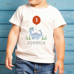 Dinosaur Boys Erster 1. Geburtstag Baby T-shirt
